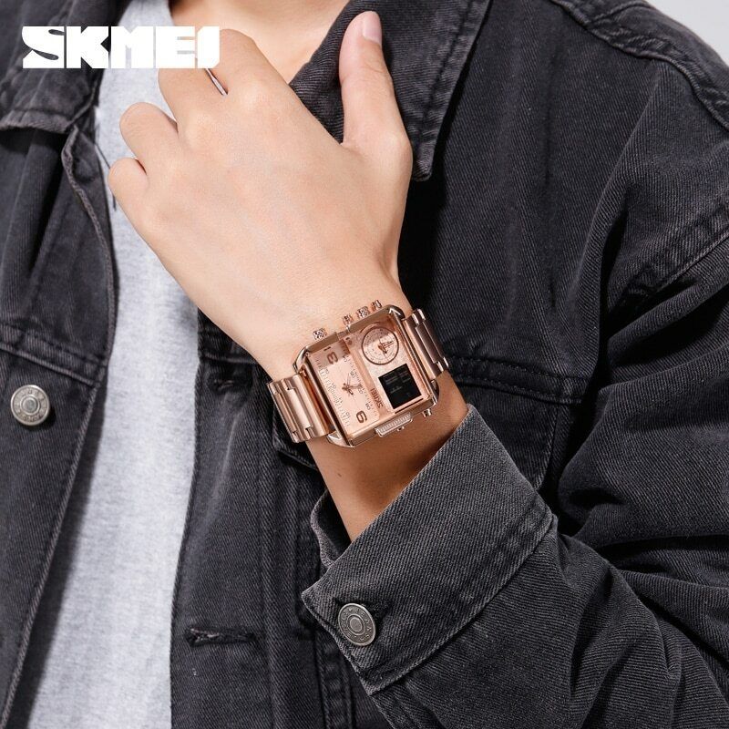 SKMEI Sports Watches Men Top Luxury Waterproof Wristwatch Men Quartz Watches Analog Digital Watches Business Watches