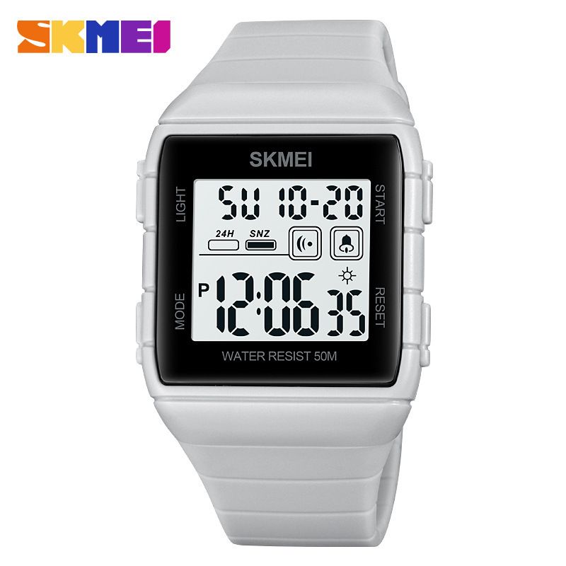 New SKMEI Men Watches Electronic Movement Sports Watch For Men Dual Time EL Light Display Digital Watch 50M Waterproof Clock
