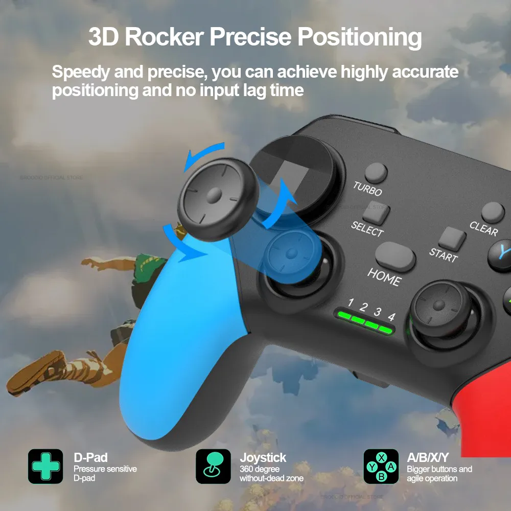 Mobile Game Handle Android Phone Bluetooth Gamepad Joystick Portable Wireless Controller Game Player