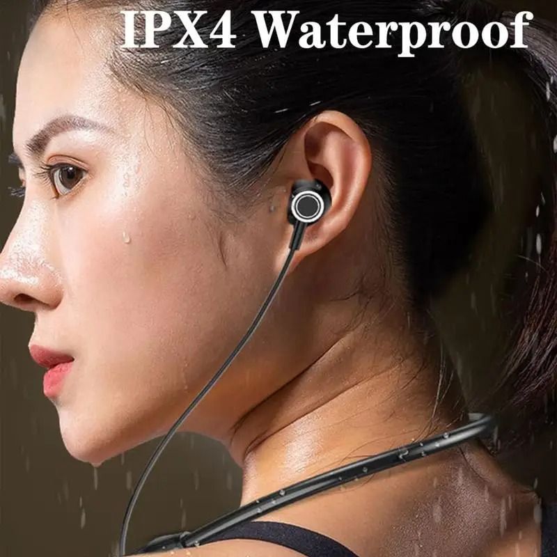 2025 New B017 Wireless Bluetooth Earphones LED Display Super Power  Neckband Magnetic Bass Sports Earphones Headphones Noise Reduction Headsets