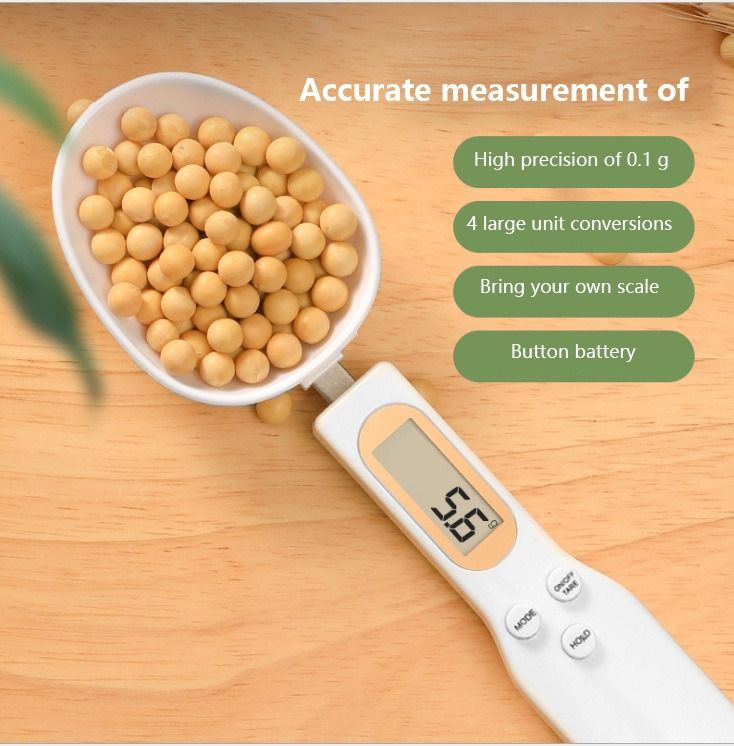 Electronic Kitchen Scale 500g 0.1g LCD Digital Measuring Food Flour Digital Spoon Scale Mini Kitchen Tool for Milk Coffee Scale