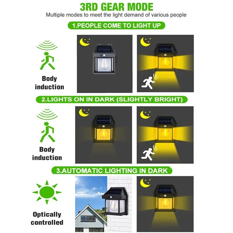 Powerful Outdoor Solar Lamp Garden Solar Powered Streetlight Outdoor Lights Waterproof Light Led Lighting External Decoration