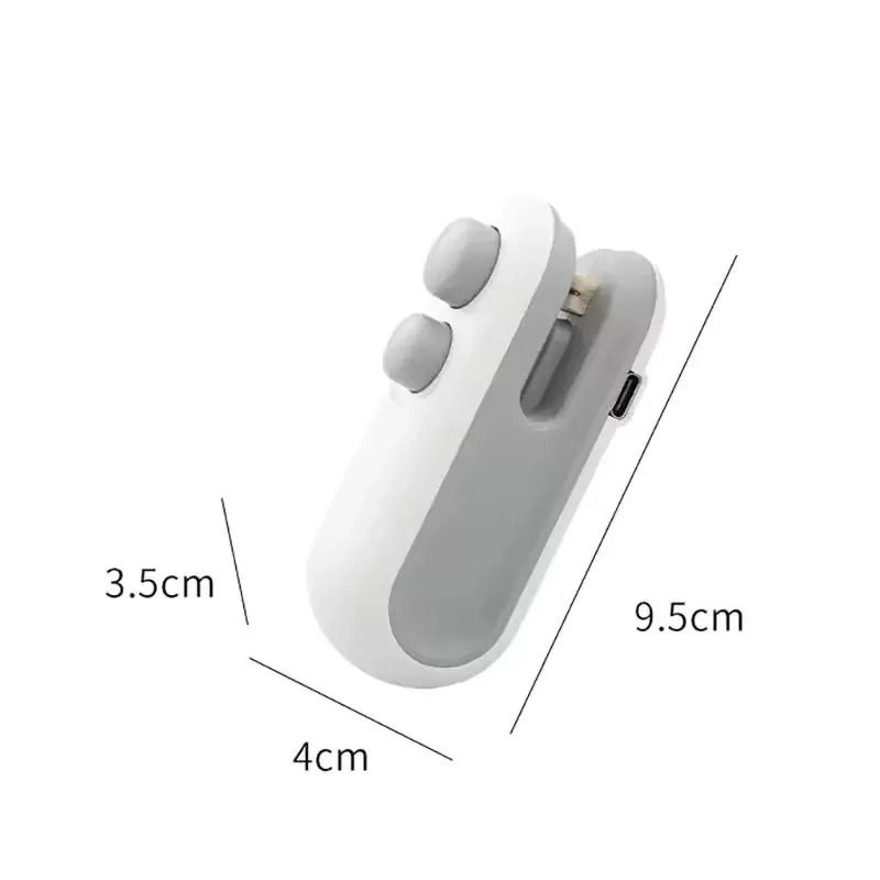 Mini Heat Bag Sealing Machine Package Sealer Bags Plastic Food Sealer Clip Bag Handheld Sealer Food Packaging Heat Sealer