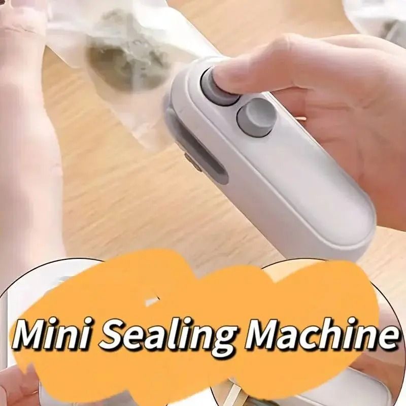 Mini Heat Bag Sealing Machine Package Sealer Bags Plastic Food Sealer Clip Bag Handheld Sealer Food Packaging Heat Sealer