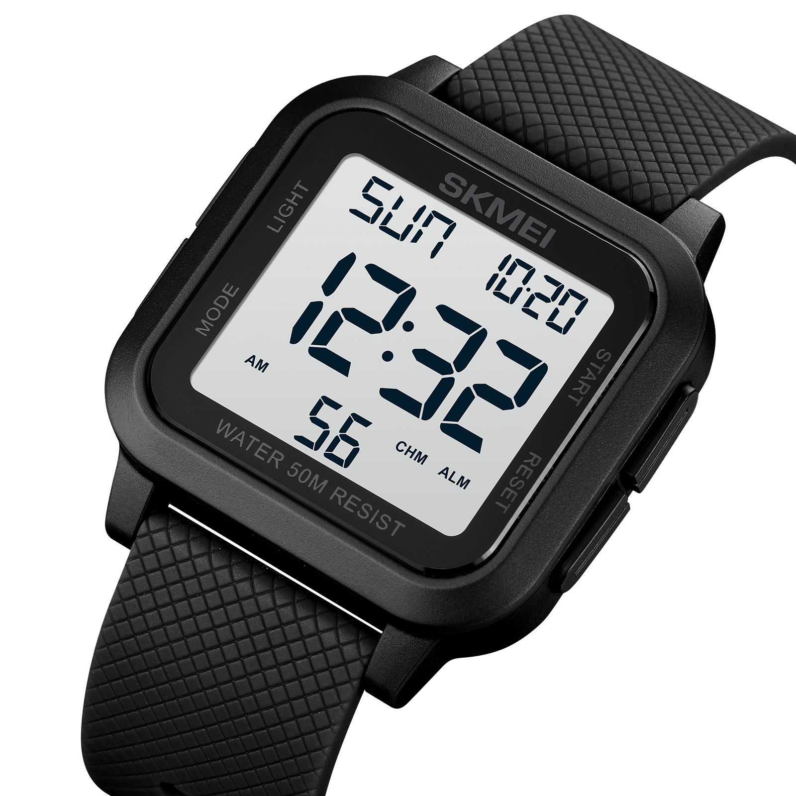 SKME 1894I Japan Digital movement Mens Sport Watches Military Countdown Alarm Clock 5Bar Waterproof LED Light Wristwatch