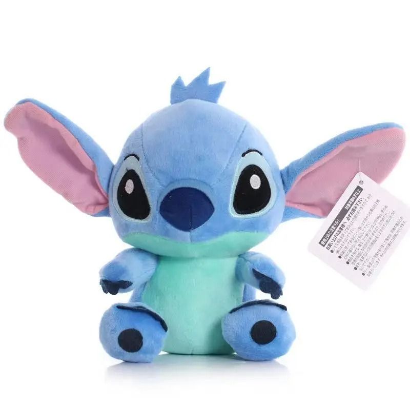18CM Lilo & Stitch Plush Toys Pink Lilo Blue Stitch Stuffed Plush Dolls Pendant Toys Models Cute Boy Girl Birthday Gift