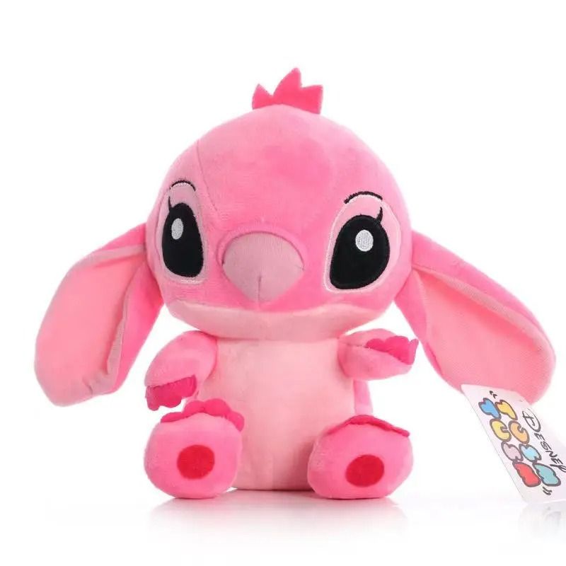 18CM Lilo & Stitch Plush Toys Pink Lilo Blue Stitch Stuffed Plush Dolls Pendant Toys Models Cute Boy Girl Birthday Gift