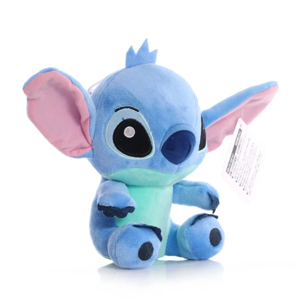 18CM Lilo & Stitch Plush Toys Pink Lilo Blue Stitch Stuffed Plush Dolls Pendant Toys Models Cute Boy Girl Birthday Gift