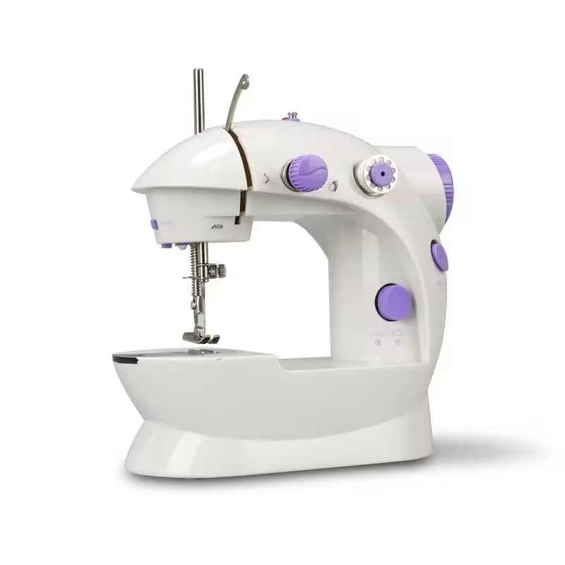 Household 202Mini Sewing Machines Handheld Sewing Machine with Light Cutter Foot Pedal Portable Night Light Sewing Machine