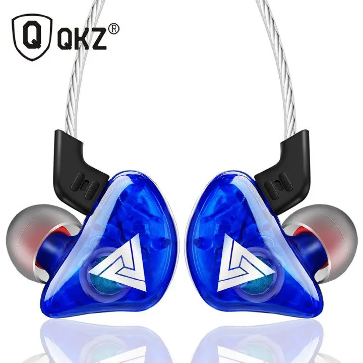 QKZ Brand Sports Earphones Running Earbuds Super Bass Music Stereo Earbuds With HD Mic High Quality Wired Earphones