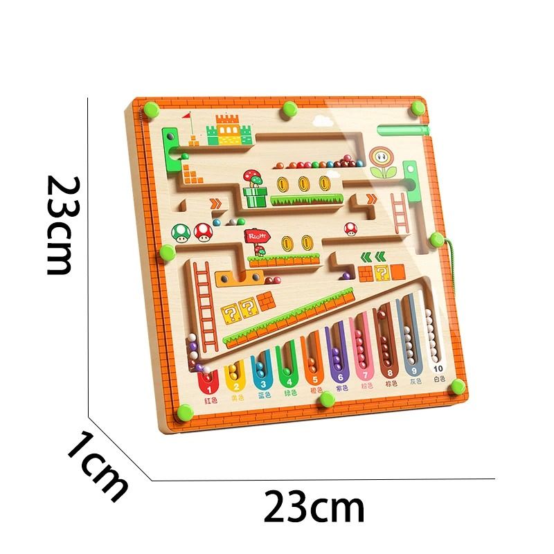 Children's Magnetic Games Maze Walking Ball Baby Concentration Training Writing Logic Thinking Early Education Puzzle Toy