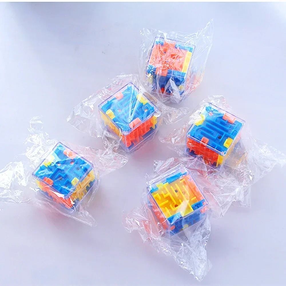 3D Maze Magic Cube Six-sided Transparent Puzzle Speed Cube Rolling Ball Magic Cubes Maze Toys For Children Stress Reliever Toys