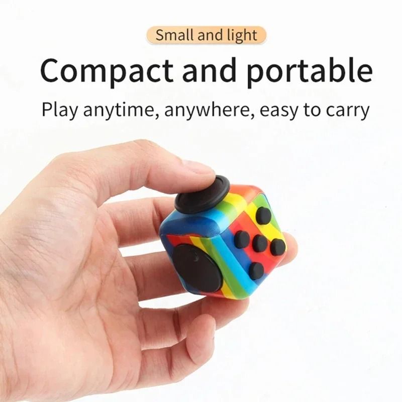 Solid Color Fidget Toys Decompression Dice for Release Stress Autism Anxiety Relieve Adult Kids Stress Relief Anti-Stress Fingertip