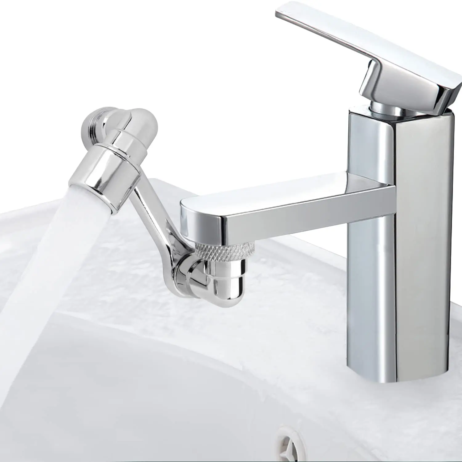1080° Universal Rotation Faucet Extender Dual Mode Sprayer Head Kitchen Robot Arm Extension Taps Bathroom Swivel Faucet