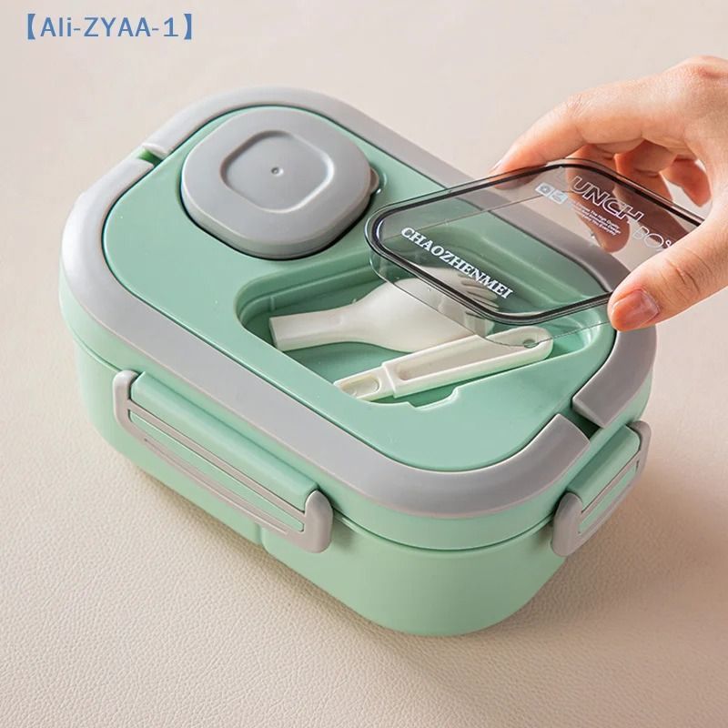 1200ML  2 Layer Bento Lunch Box With Spoon Fork Kid High Capacity Microwae Food Containers Portable Leakproof Office Camping
