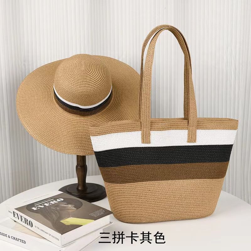 Ladies 2 set handbag set/Beach bag/Tote hangbag