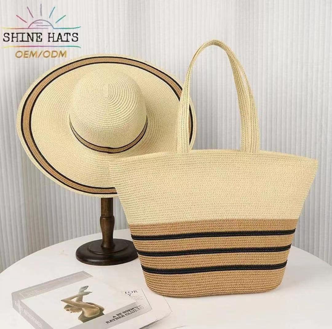 Ladies 2 set handbag set/Beach bag/Tote hangbag