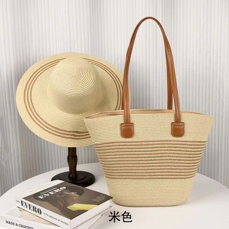 Ladies 2 set handbag set/Beach bag/Tote hangbag