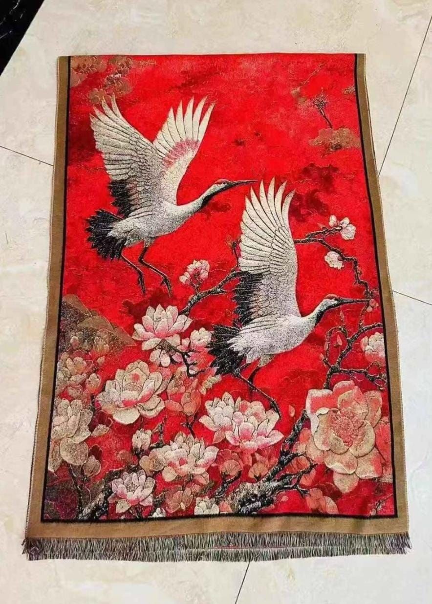 Cashmere Double sided Shawls-Randomn print