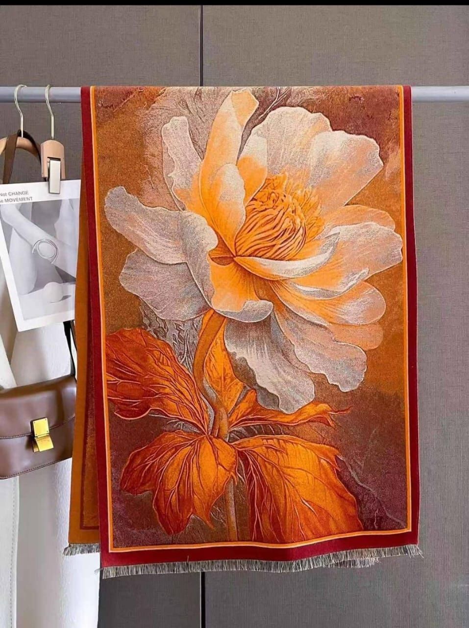Cashmere Double sided Shawls-Randomn print