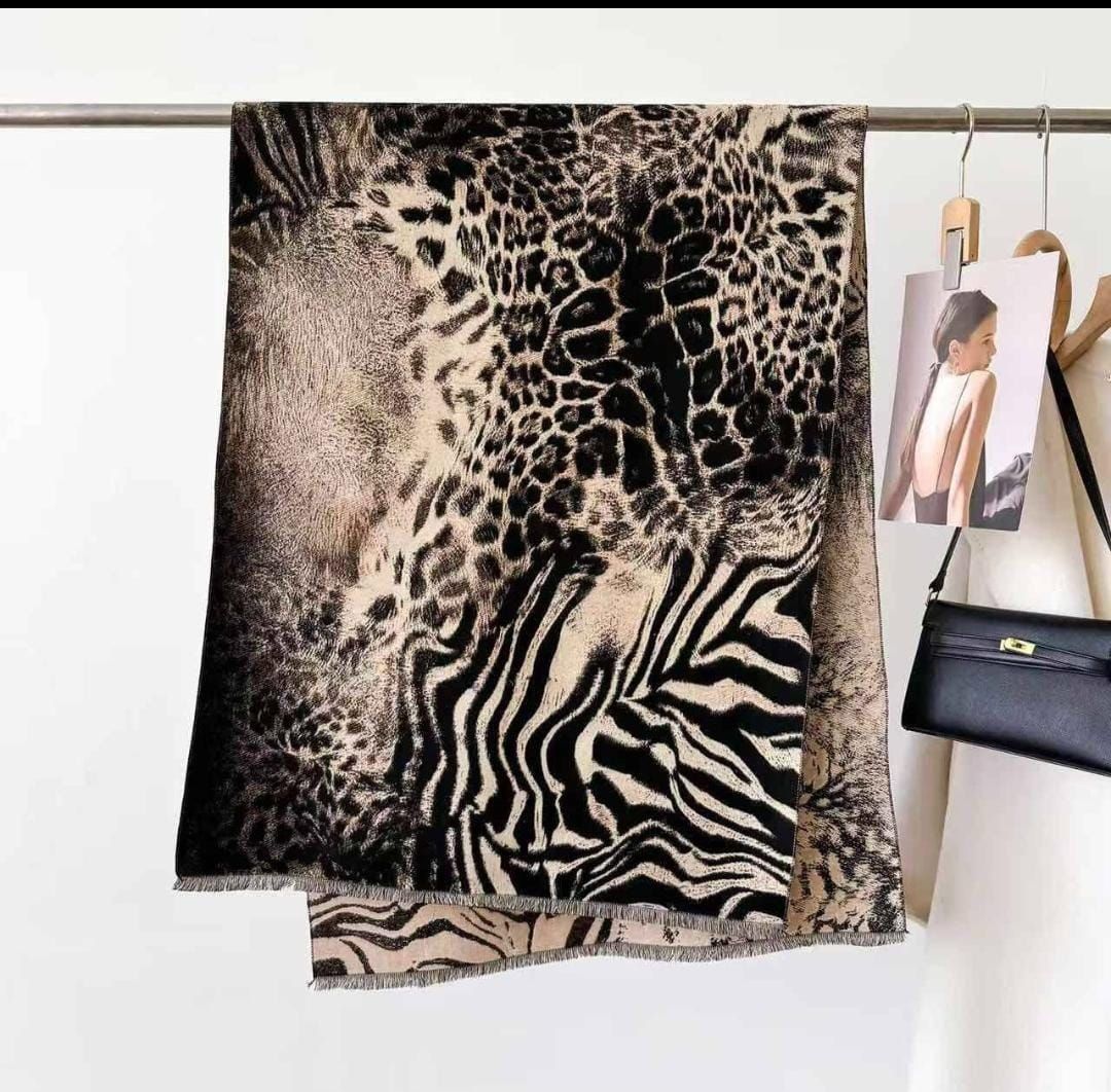 Cashmere Double sided Shawls-Randomn print
