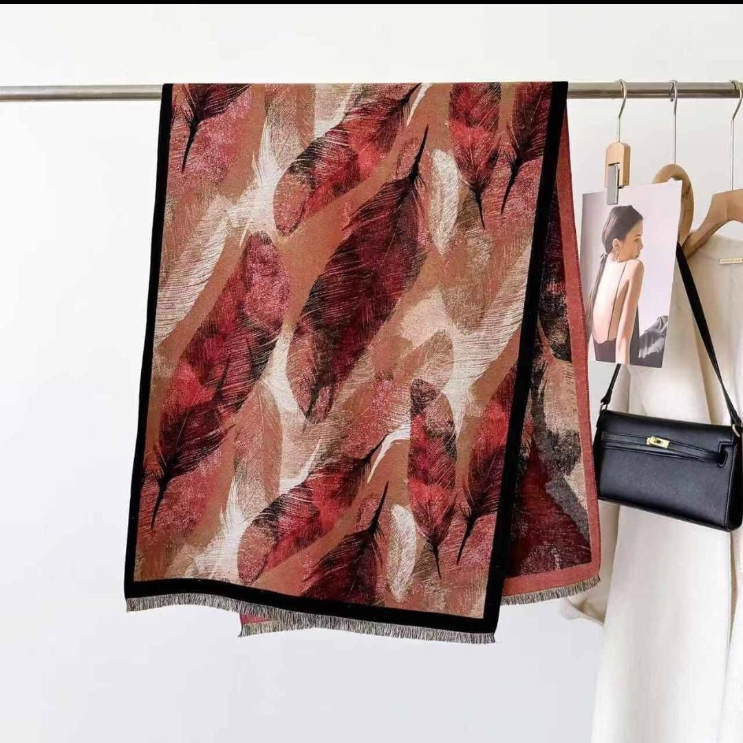 Cashmere Double sided Shawls-Randomn print