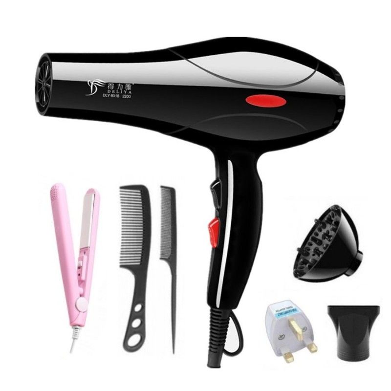 DELIYA Hair Blow Dryer Hair Straightener Hair Dryer+6 Gifts