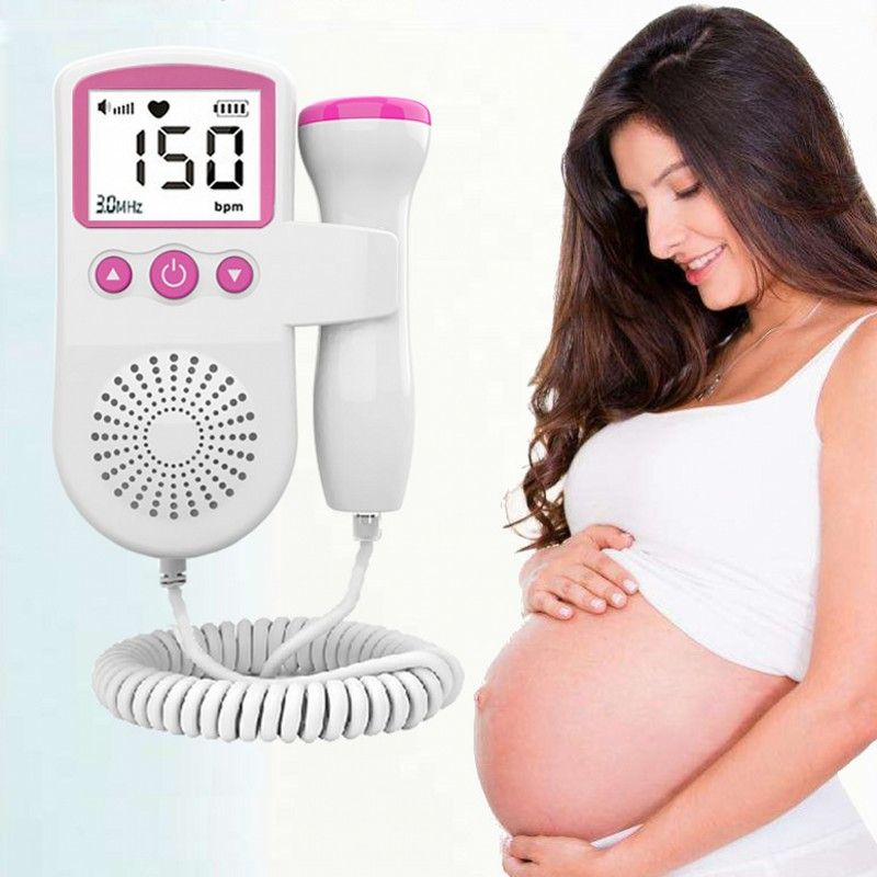 Doppler Baby Prenatal Heart Monitor LCD Display Meter Baby Heartbeat Monitor for Pregnant Women