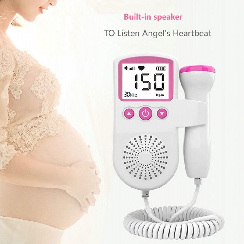 Doppler Baby Prenatal Heart Monitor LCD Display Meter Baby Heartbeat Monitor for Pregnant Women