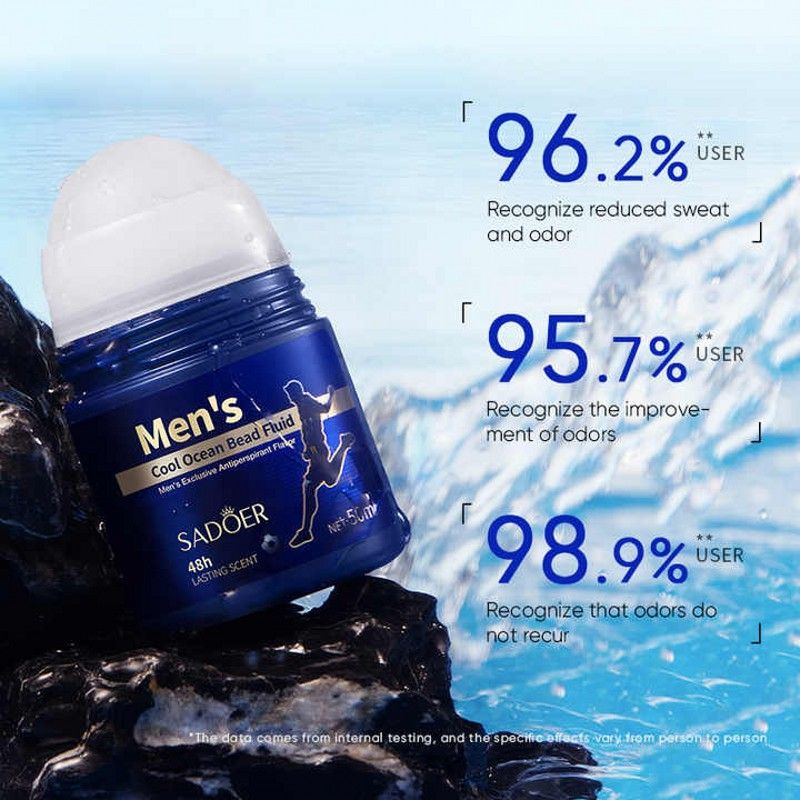 Natural Men Deodorant Lasting Fragrance Body Roll-on Antiperspirant for Men