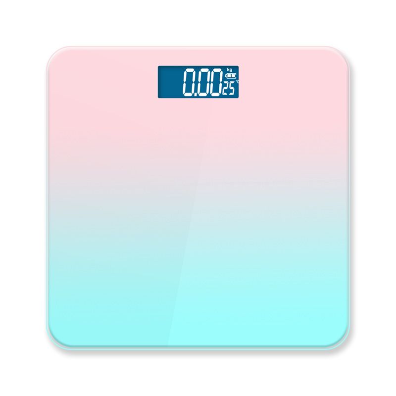 LCD Weighing Scale Body Scale Electronic Digital Scale-pink&blue