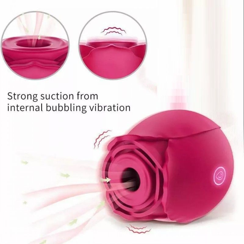 Clitoris Sucking Nipple Vibrator Massager Rose Sex Toy