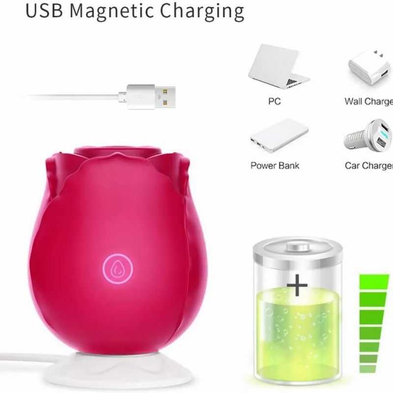 Clitoris Sucking Nipple Vibrator Massager Rose Sex Toy