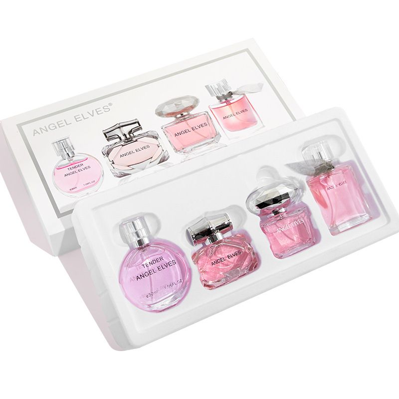 4Pcs/Set Women Perfumes Ladies Fragrances Classic Lasting Perfumes Gift