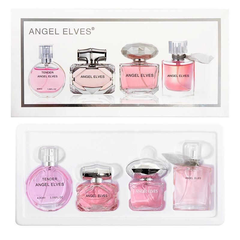 4Pcs/Set Women Perfumes Ladies Fragrances Classic Lasting Perfumes Gift