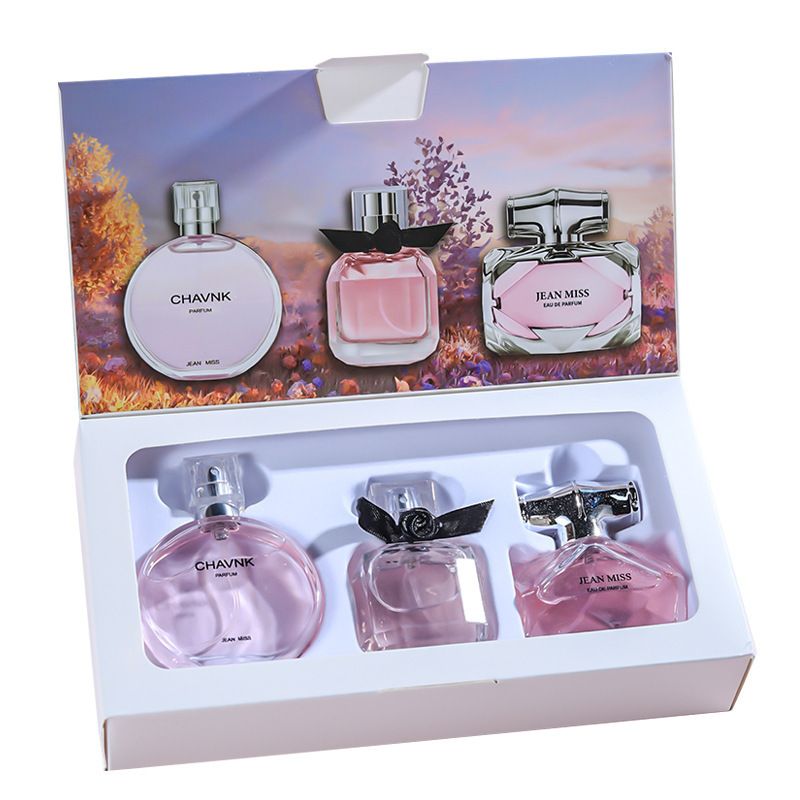 3Pcs/Set Women Perfumes Ladies Fragrances Classic Lasting Perfumes Gift