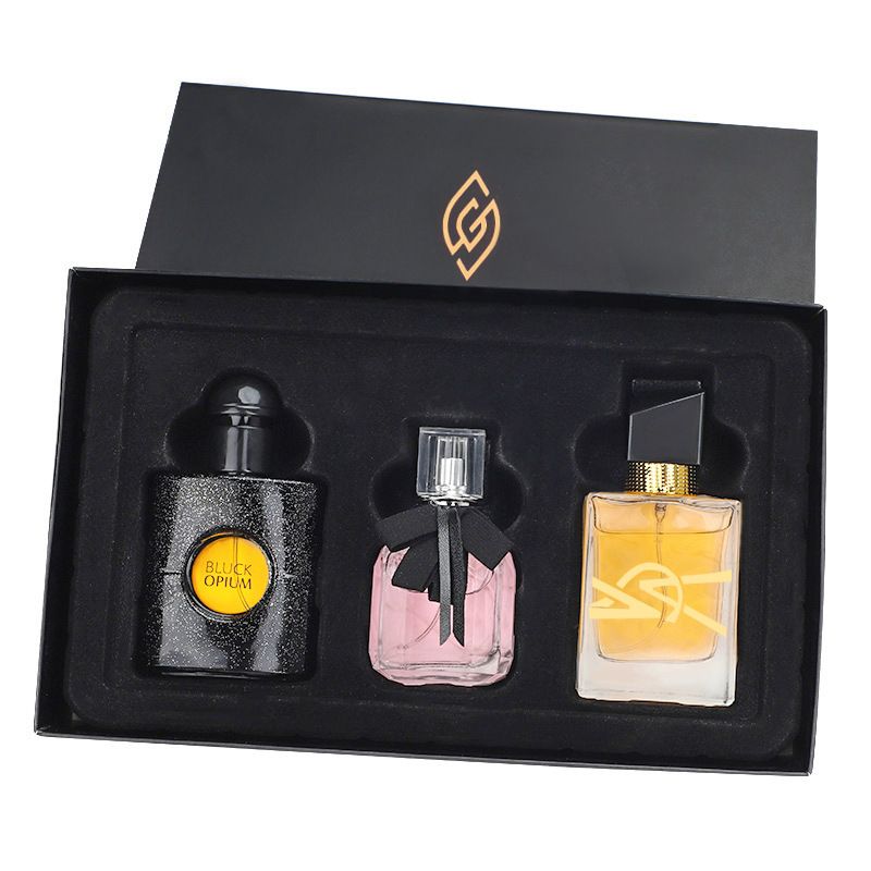 3Pcs Women Perfumes Classic Lasting Perfume Set Ladies Fragrances Deodorants Gift