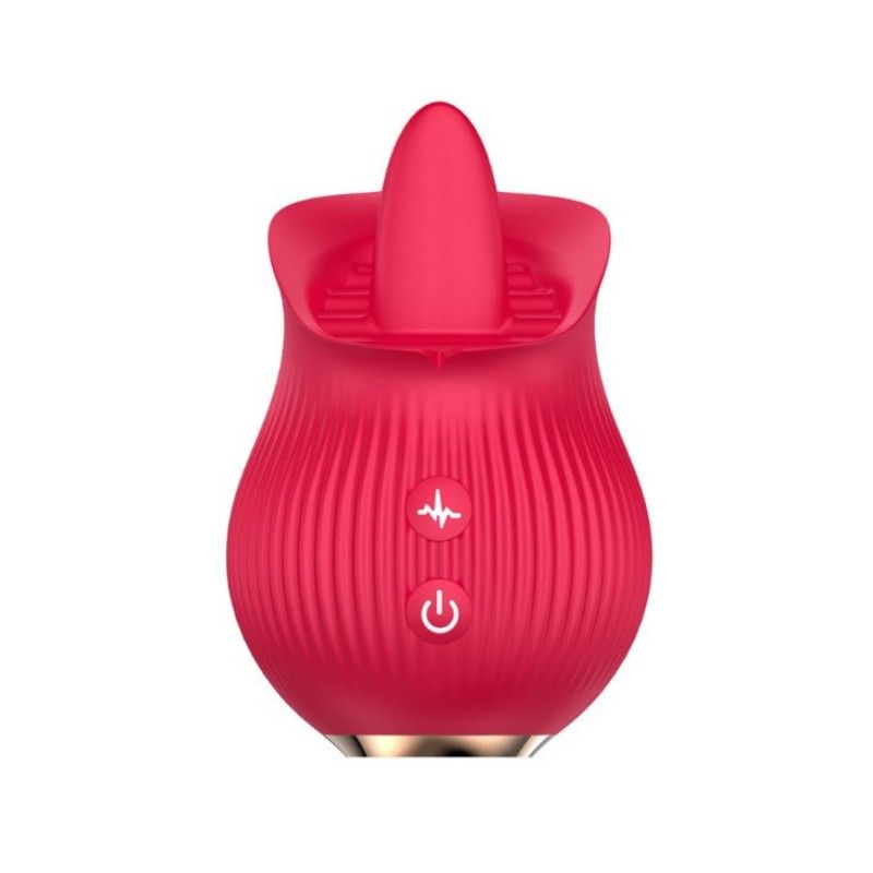 Rose Tongue Clitoris Sucking Nipple Vibrator Sex Toy