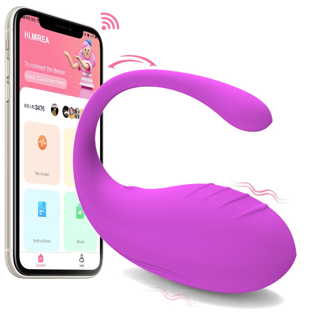 APP Remote Control Vibrator-Dual Motors Rose Sex Toy with 9 Vibrating Mode Adult Toy Wearable Clitoral G Spot Vibrator for Women Couple Pleasure