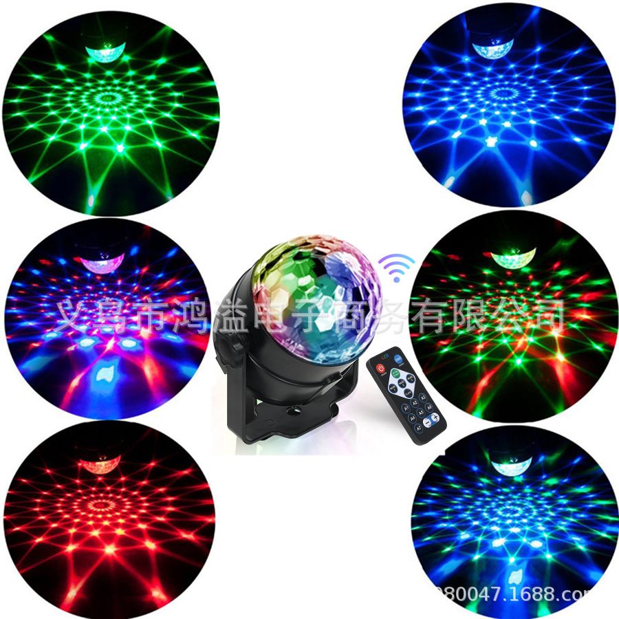 Party Lights with Remote Control Dj Lighting, Disco Ball Strobe Lamp 7 Modes Stage Light for Home Room Dance Parties Birthday Karaoke Halloween Christmas Decorations