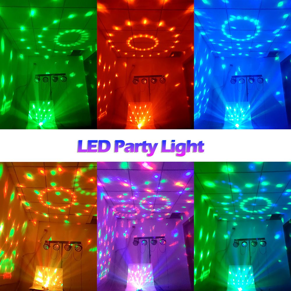 Party Lights with Remote Control Dj Lighting, Disco Ball Strobe Lamp 7 Modes Stage Light for Home Room Dance Parties Birthday Karaoke Halloween Christmas Decorations