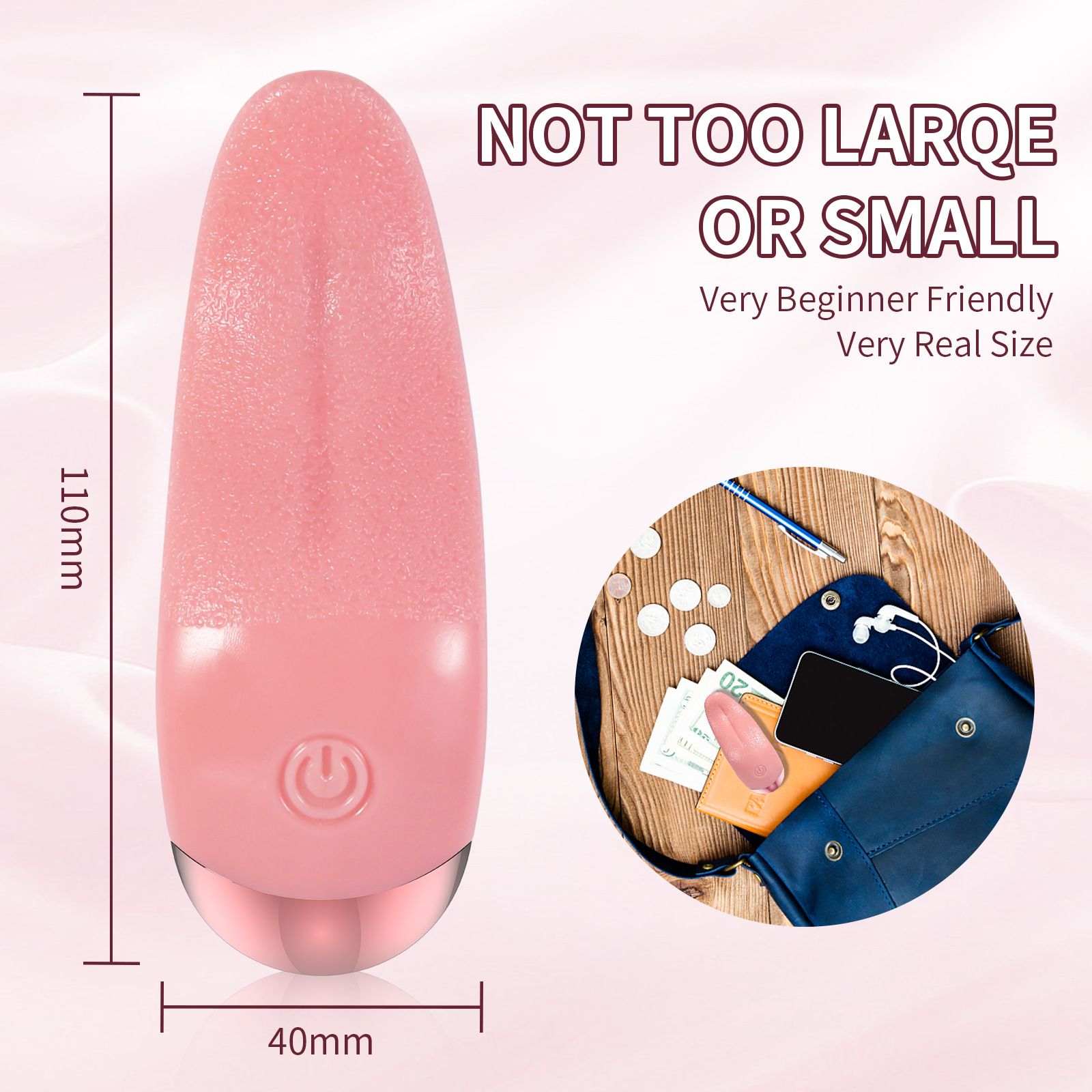 ﻿ Perfect Part Female Sex Toy - Clit Licking G Spot Tongue Vibrator for Women, Clitoral Licking with 10 Licking Vibrations Oral Massager Tongue Toy for Women, Clitoral Stimulator Or Nipple Vibrator