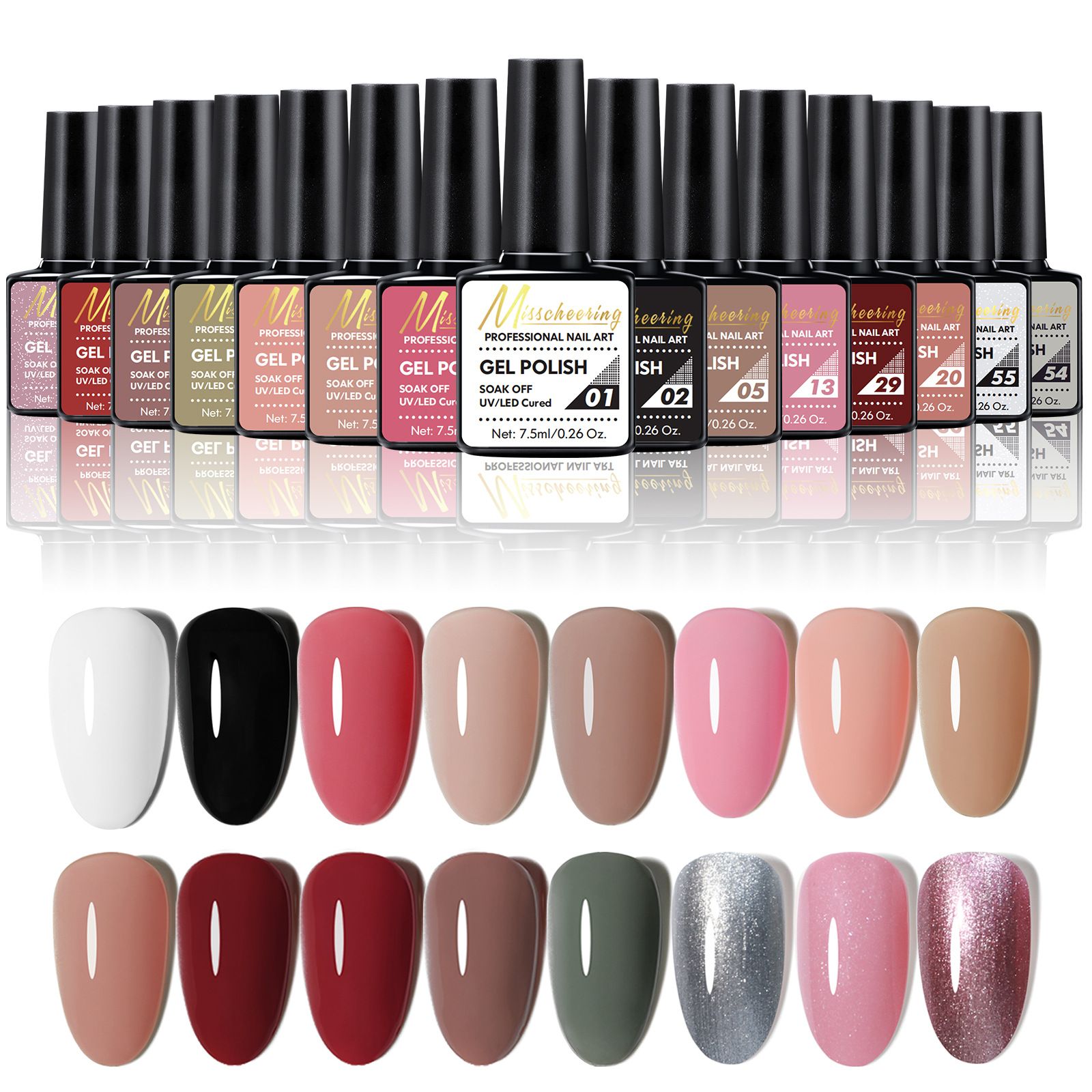 Gel Nail Polish Kit with U V Light and Drill Starter Kit 16 Colors Gel Nail Polish  Poly Nail Gel Kit Base Top Coat Kit Nail Stickers Professional Gel Manicure Kit with Everything Gift for Women