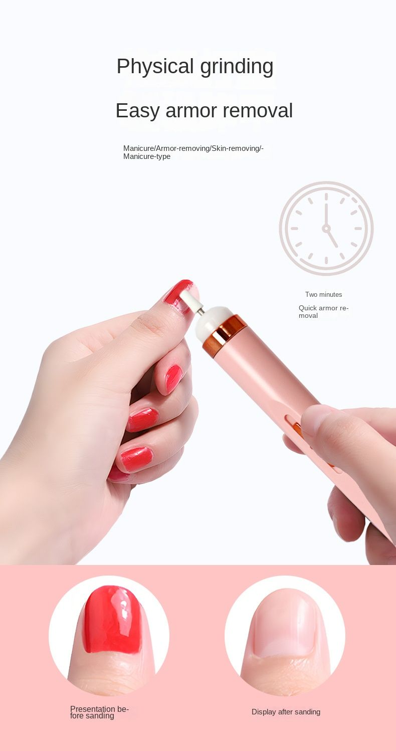 Electric Nail Drill Machine,Portable Electric Nail File Efile Set for Acrylic Gel Nails, Manicure Pedicure Tool with Nail Drill Bits Sanding Bands