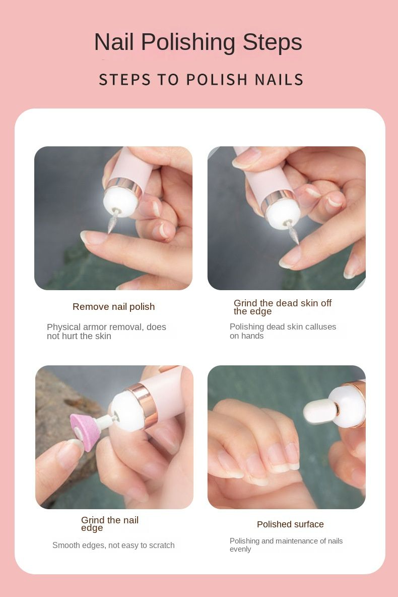Electric Nail Drill Machine,Portable Electric Nail File Efile Set for Acrylic Gel Nails, Manicure Pedicure Tool with Nail Drill Bits Sanding Bands