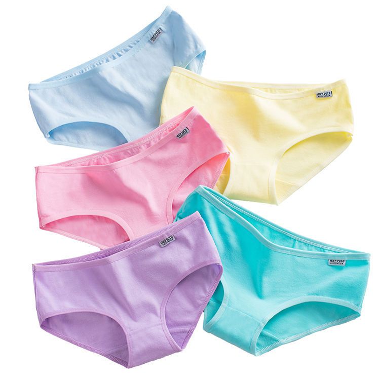 5pcs  Underwear for Women Cotton  Panties Full Coverage Briefs Soft Strech Ladies Breathable Panties-Multi Pack