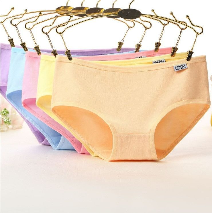 5pcs  Underwear for Women Cotton  Panties Full Coverage Briefs Soft Strech Ladies Breathable Panties-Multi Pack