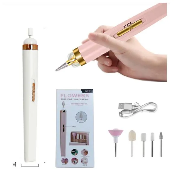 Electric Nail Drill Machine,Portable Electric Nail File Efile Set for Acrylic Gel Nails, Manicure Pedicure Tool with Nail Drill Bits Sanding Bands