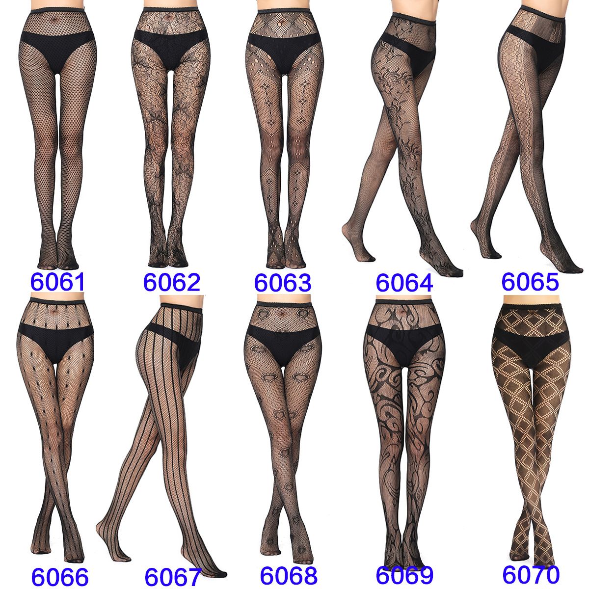 Women Fishnet Suspender Pantyhose Thigh High Stocking Garter Belt Lingerie Tights Lace Patterned Fishnet Tights for Women Black Fishnets Leggings Lace Tights