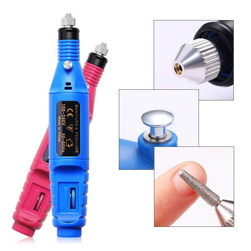 USB Electric Nail Drill,Portable Electric Nail Drill,Professional Nail File,YIMART Gel Nails Manicure Pedicure Polishing with 6Pcs Nail Drill Bits Nail Art Tools Kit Nail Drill Machine